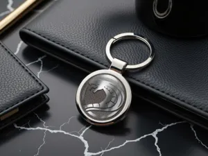 Metall-Schlüsselanhänger-Set Edelstahl Premium Max